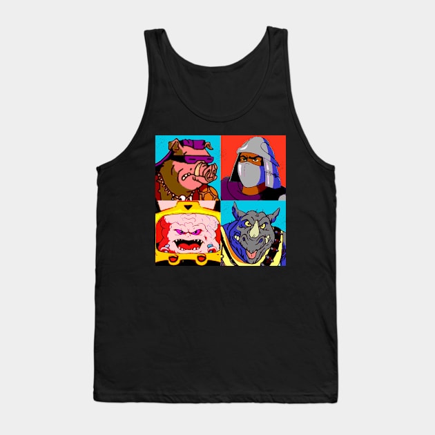 Bad Guys Warhol Tank Top by RetroFreak